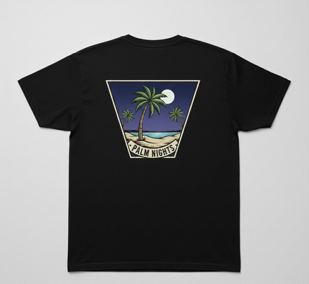 Palm Nights 100% Cotton T-Shirt