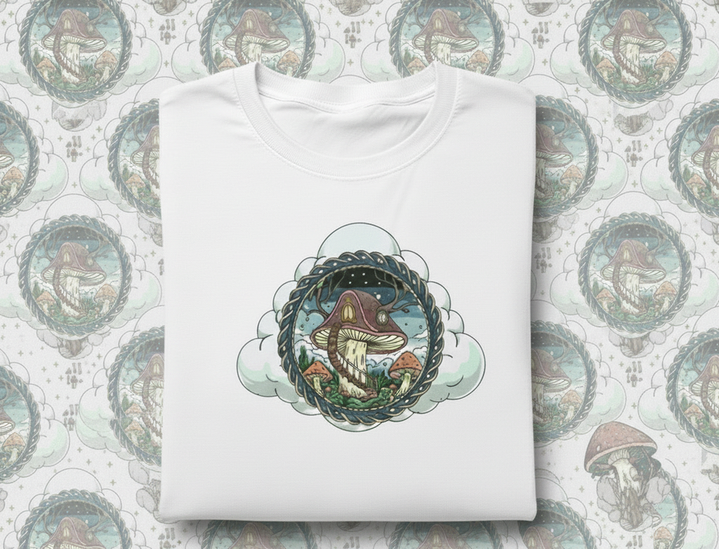 100% Cotton Nature Mushroom Long Sleeve